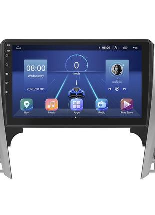 Штатна магнітола lesko для toyota camry vii (xv50) 2011-2014 екран 10" 6/128gb 4g wi-fi gps top