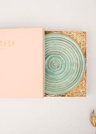 Блюдо alletash turquoise swirl. эксклюзивный подарок для женщин2 фото