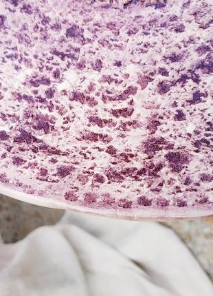 Большое декоративное керамическое блюдо ручной работы в центр стола alletash purple infinity4 фото