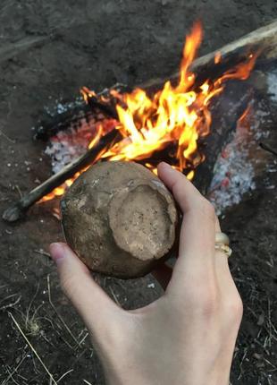 Піала з дикої глини з додаванням шамоту3 фото