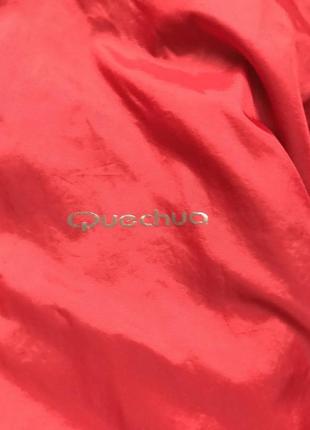 Крута куртка вітровка з капюшоном на флісовій підкладці quechua 9-10років3 фото