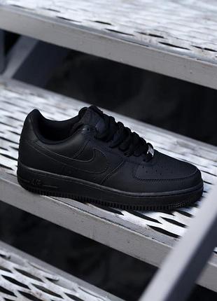 Nike air force black 🍏 стильные женские мужские кроссовки найк