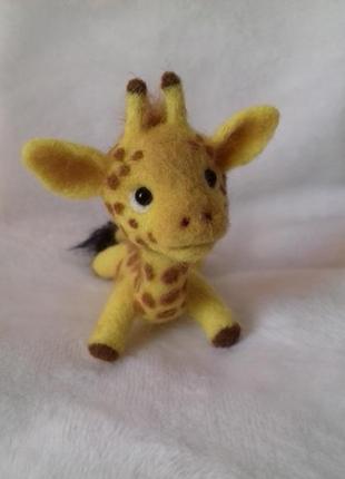 Жираф. іграшка валяне з вовни3 фото