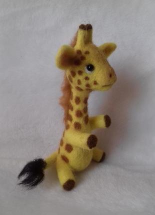 Жираф. іграшка валяне з вовни5 фото