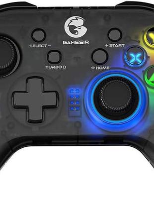 Беспроводной игровой контроллер gamesir t4 pro геймпад с led подсветкой и программируемыми кнопками