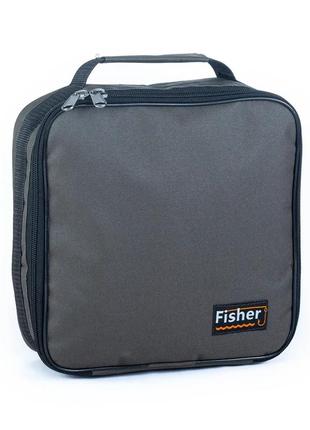 Органайзер для рыболовных снастей, рыболовная сумка для мелочей, фидерная сумка fisher, органайзер для крючков9 фото