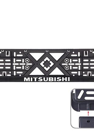 Автомобiльна рамка пiд номер з рельєфним написом mitsubishi vitol ph-mts