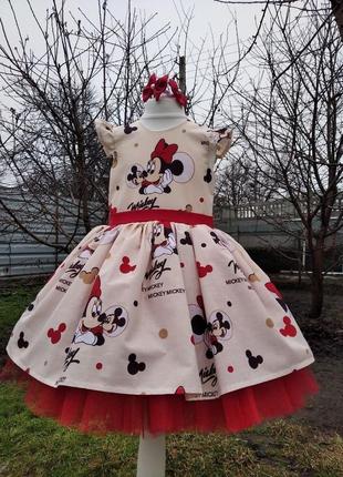 Минни маус платье  детское нарядное