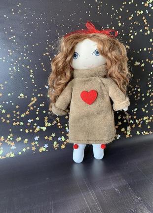 Лялька ручної роботи "тепле серце"1 фото