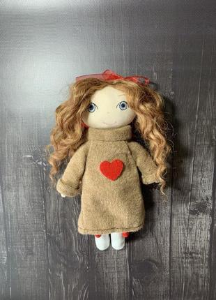 Кукла ручной работы "теплое сердце"9 фото