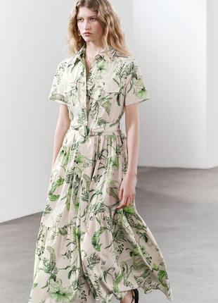 Платье-рубашка zw collection с принтом
