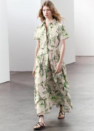 Платье-рубашка zw collection с принтом