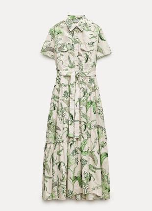 Платье-рубашка zw collection с принтом