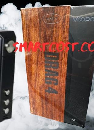 💯original voopoo_ drag 4 177w black + walnut драг 41 фото