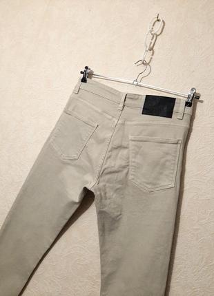 Zara брендовые джинсы серые котоновые зауженные слимы мужские eur426 фото