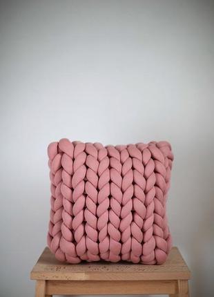 Подушка плетена marshmallow3 фото