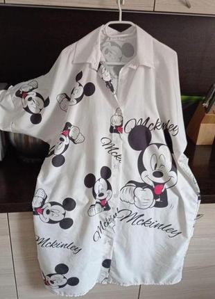 Женская  блузка-рубашка  большого размера4 фото