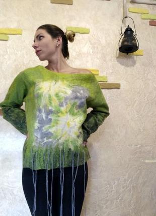 Свитшот  свитер туника ботан-одуван1 фото