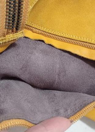 Стильные кожаные замшевые сапоги высокие5 фото