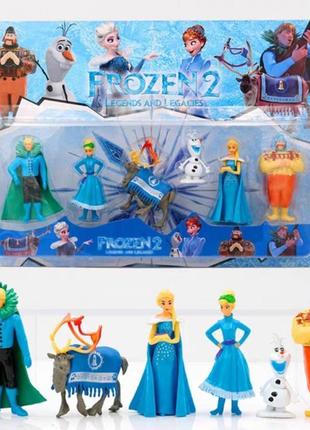 Холодне серце крижане серце frozen набір фігурок анна, ельза, ...