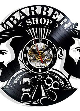 Barber shop настінні годинники з вінілової платівки подарунок фанатам домашній декор