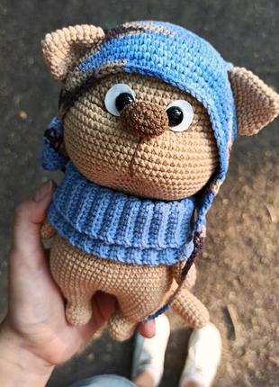 Вязаный котик, котик, игрушка котик, котик крючком, вязаный кот