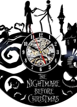 Кошмар nightmare настенные часы из виниловой пластинки подарок фанатам домашний декор