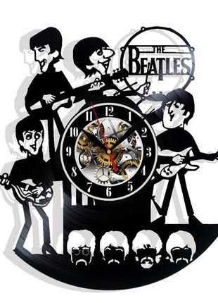 Beatles настінний годинник з вінілової платівки домашній декор подарунок на будь-який випадок1 фото
