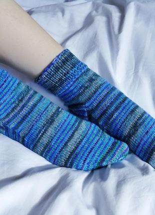 Жіночі шкарпетки сапфір2 фото