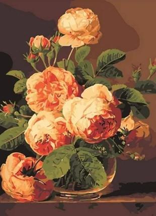 Картина за номерами "букет квітів" 40×50 см без підрамника