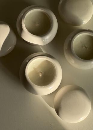Чайная ароматическая свеча в кашпо от chill out (аромат вишневая бомба)6 фото
