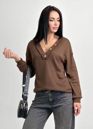 Жіноча кофта пуловер вафля