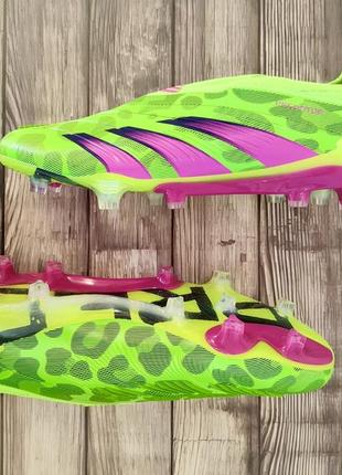 Футбольные бутсы adidas predator fg копы буцы для футбола адидас предатор без шнурков8 фото