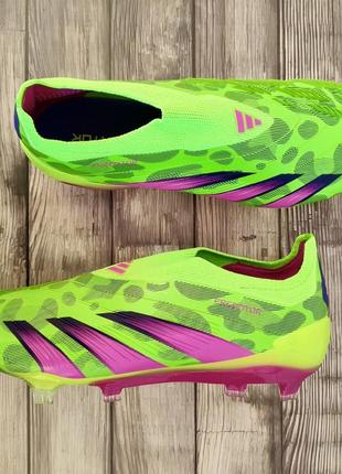 Футбольные бутсы adidas predator fg копы буцы для футбола адидас предатор без шнурков7 фото