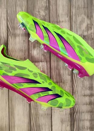 Футбольные бутсы adidas predator fg копы буцы для футбола адидас предатор без шнурков