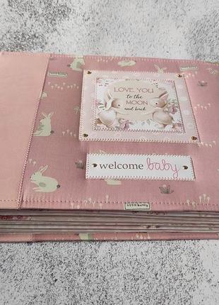 Нова колекція! фотоальбом и для дівчинки, перший рік життя, ніжно рожевий, подарунок1 фото