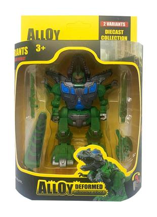 Детский трансформер bambi 3275 робот+динозавр зеленый