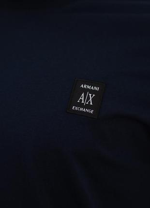 Футболка чоловіча armani exchange ax-7246 navy blue m3 фото