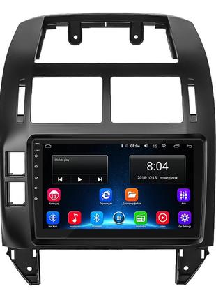 Штатная магнитола lesko для volkswagen polo iv 2001-2005 экран 9" 2/32gb wi-fi gps base