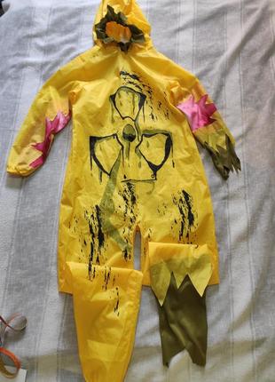 Карнавальний костюм радіоактивний зомбі, бактерія на 7-9років1 фото