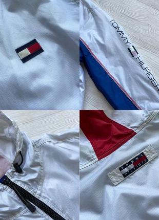 Винтажная куртка tommy hilfiger vintage pocket anorak jacket white6 фото