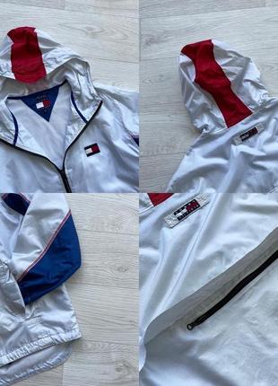 Винтажная куртка tommy hilfiger vintage pocket anorak jacket white4 фото