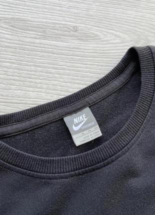 Вінтажний світшот nike vintage velour logo sweatshirt graphite4 фото