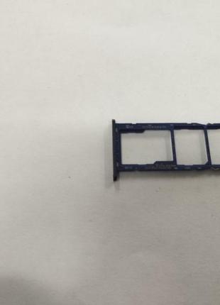 Держатель sim карты nokia g10 / g20, с разъемом на карту памяти, синий