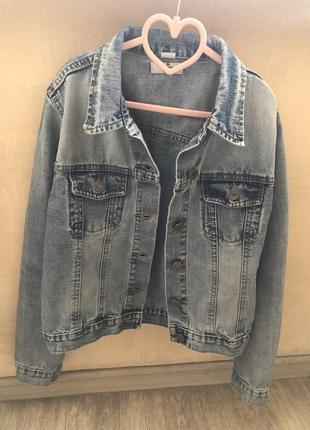 Джинсовка джинсовая куртка курточка 12-13 лет