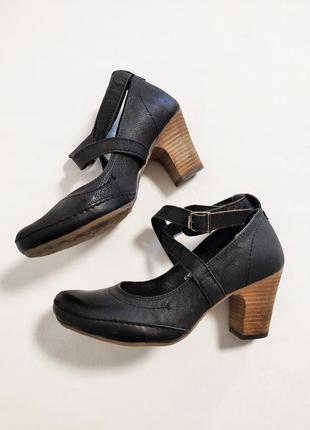 Новые женские, кожаные туфли ellos3 фото