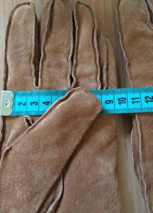 Перчатки натуральная замша,утепленные размер l5 фото