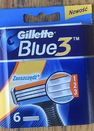 Gillette blu 3 (sensor excell)  6шт.1 фото