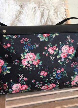 Сумка cath kidstone. шкіра і канва3 фото