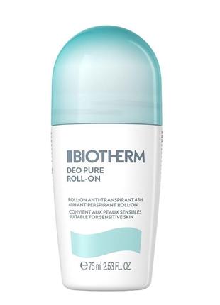 Дезодорант роликовый biotherm deo pure antiperspirant roll-